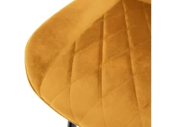 Discount ML-Design 4Er Set Esszimmerstühle mit Rücken- und Armlehnen aus Samt Senfgelb