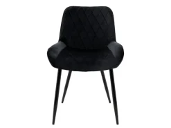 Sale ML-Design 2Er Set Esszimmerstühle mit Rücken und Armlehnen Schwarz Samt