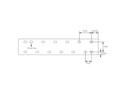 Best ML-Design 2Er Set Tischkufen 80GRAD Neigung 40 x 43 cm Industrial 8x2 cm