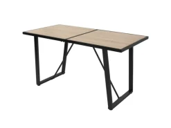 ML-Design Esstisch 140x70x75 cm Eiche Optik Rechteckiger für 6 Personen