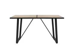 ML-Design Esstisch 140x70x75 cm Eiche Optik Rechteckiger für 6 Personen