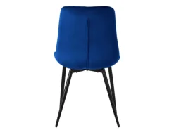 Best ML-Design Esszimmerstühle 2Er Set Sitzfläche aus Samt mit Rückenlehne Dunkelblau