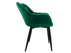 Outlet ML-Design Esszimmerstühle 6Er Set Dunkelgrün Küchenstuhl mit Dickem Samtstoff