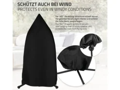 ML-Design Hängesessel Abdeckung mit Reißverschluss und Kordelzug 190x115 cm