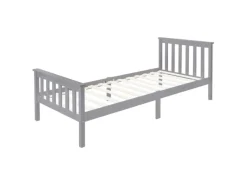 ML-Design Holzbett 90x200 cm Bettgestell mit Lattenrost und Füße