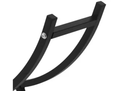 ML-Design Kaminholzregal 55 x 94 x 21 cm Schwarz Metall Innen/Außen U-förmiges