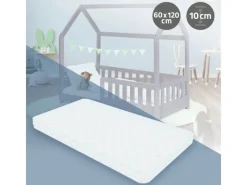 Clearance ML-Design Kindermatratze 60 x 120 x 10 cm Schadstoffgeprüft für Baby Junior