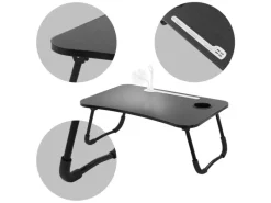 Discount ML-Design Laptoptisch für Bett 60x40 cm Betttisch Klappbar Schwarz