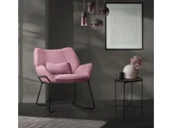 ML-Design Loungesessel mit Leinenbezug mit Armlehne und Rückenlehne