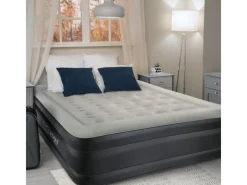 Hot ML-Design Luftmatratze für 2 Personen 203x157x47 cm Selbstaufblasend Grau