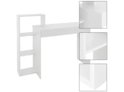 ML-Design Schreibtisch mit Regal 110x72x40 cm aus Holz 2in1 System für Zuhause