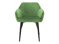 ML-Design Set 2 Esszimmerstühle mit Armlehne und Rückenlehne Salbei Samtbezug