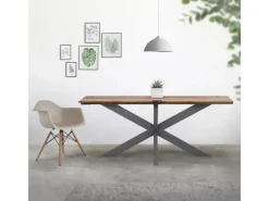 Discount ML-Design Tischgestell Spider 78x71x120 cm Anthrazit Kreuzgestell Kreuz X-Design