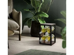 ML-Design Weinregal für 4 Flaschen 24x21x37,5 cm Freistehendes aus Holz Metall