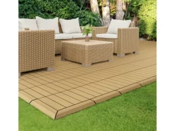 ML-Design WPC Abschlussleiste Gerade für WPC-Fliesen