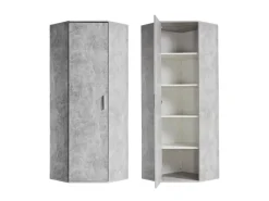 Sale mokebo Eckschrank in Der Lange Schrank Aufbewahrungsschrank oder Mehrzweckschrank Grau