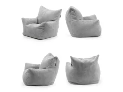 Clearance mokebo Kindersessel aus Cord Der Pausenheld Sitzsack Kinder Kindersitzsack in Grau