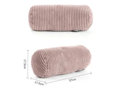 mokebo Nackenkissen mit Cordbezug Das Nickerchen Nackenrolle oder Kissenrolle in Rosa