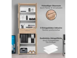 mokebo Schrank in Braun Der Praktische Mehrzweckschrank oder Aufbewahrungsschrank