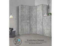 Clearance mokebo Schrank in Der Praktische Mehrzweckschrank oder Aufbewahrungsschrank Grau