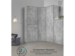 New mokebo Schrank in Der Lange Mehrzweckschrank Allzweckschrank oder Aufbewahrungsschrank Grau