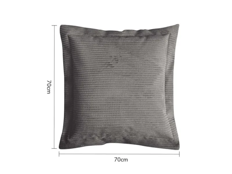 Discount mokebo Sofakissen aus Cord Das Wölkchen Couchkissen oder Flatterkissen in Anthrazit