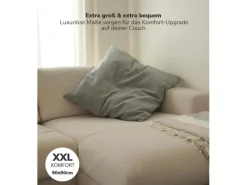 mokebo XXL Sofakissen Das Anschmiegsame Riesenkissen oder Kissen aus Cord in