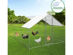 Outlet Monstershop Hühner Freilauf 4m x 6m x 2m