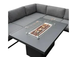 Best Monstershop Modulares Gartenlounge Set mit integrierter Feuerstelle