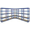Monstershop Monster Racking T-Rax Eckregal & 4x 90cm Lagerregal Blau