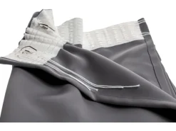 New Moondream Wärmeschutzvorhang mit Faltenband 260 cm x 145 cm Mittelgrau