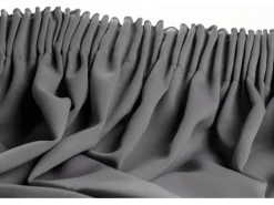 New Moondream Wärmeschutzvorhang mit Faltenband 260 cm x 145 cm Mittelgrau