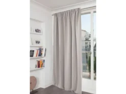 Outlet Moondream Wärmeschutzvorhang mit Faltenband 260 cm x 145 cm Hellgrau