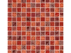 Mosaik Glas & Stein Maya Red 30 cm x 30 cm