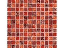 Mosaik Glas & Stein Maya Red 30 cm x 30 cm