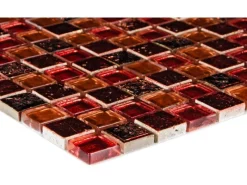 Mosaik Glas & Stein Maya Red 30 cm x 30 cm