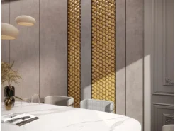 Mosaikmatte Ebru Hexagon Glas 29 cm x 29 cm