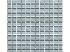 Outlet Mosaikmatte Glas Grau Uni 30 cm x 30 cm
