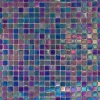 Sale Mosaikmatte Glas Perlmutt Dunkelblau 33 cm x 33 cm