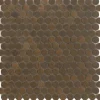 Mosaikmatte Knopf Metall Kupfer 30 cm x 30 cm