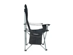 New 24Move Campingstuhl faltbar Klappstuhl gepolstert inkl. Tragetasche - 150kg - schwarz