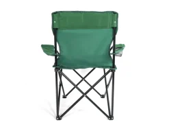 24Move Campingstuhl Faltstuhl Grün Mit Getraenkehalter Tragetasche Outdoor Faltbar Max 100Kg Anglerstuhl Polyester