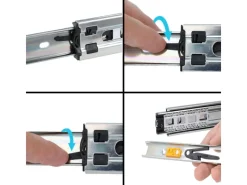 MS Beschläge Schubladenschiene Auszugsschiene Höhe 27 mm Länge 500 mm