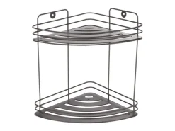 Hot MSV Eck-Regal Kery Stahl 20 cm x 20 cm x 23,5 cm Mattschwarz