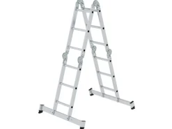 Outlet MUNK Vielzweckleiter mit Nivello Traverse 4x3 Sprossen