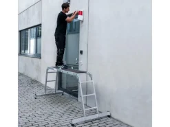 Outlet MUNK Vielzweckleiter mit Nivello Traverse 4x3 Sprossen