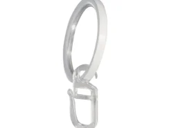 Best mydeco Gardinen-Ringe Weiß Ø 4 cm für Ø 2 cm Gardinenstangen inkl. Gardinenhaken