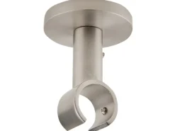 Hot mydeco Gardinenstange-Deckenmontage Klassik Edelstahl-Optik Ø 2 cm