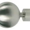 mydeco Gardinenstange-Endstück Ball Classic Edelstahl-Optik Ø 2 cm