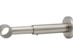 Clearance mydeco Gardinenstange-Halterung Noble 1-läufig ausziehbar Edelstahl-Optik Ø 2 cm